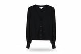 LK Bennett Black Button-Front Cardigan