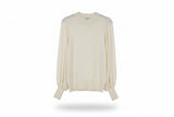LK Bennett Beige Bishop Sleeve Sweater