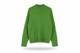 LK Bennett Green Oversized Ribbed Mock Neck Sweater