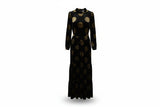 LK Bennett Black Polka Dot Maxi Dress