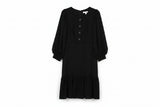 LK Bennett Black Ruffled Maxi Dress