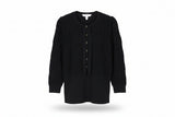 LK Bennett Black Button-Front Cardigan Size S