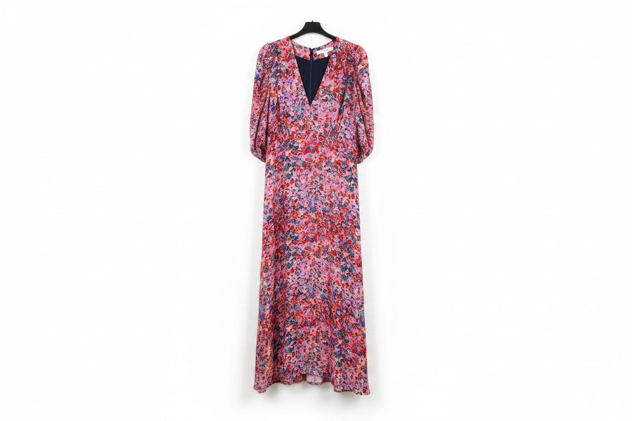 LK Bennett Multicolor Flowing Floral Maxi Dress