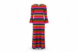 LK Bennett Multicolour Striped Maxi Sweater Dress Size S