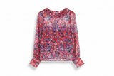 LK Bennett Pink Ruffled Blouse