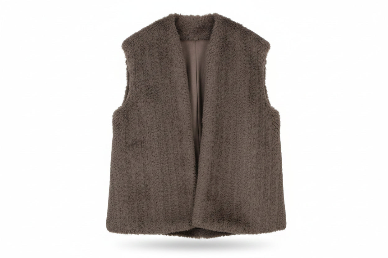 LK Bennett Brown Longline Vest