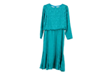 Silk Studio Maxi Dress Blouson Green Size 8 Petite