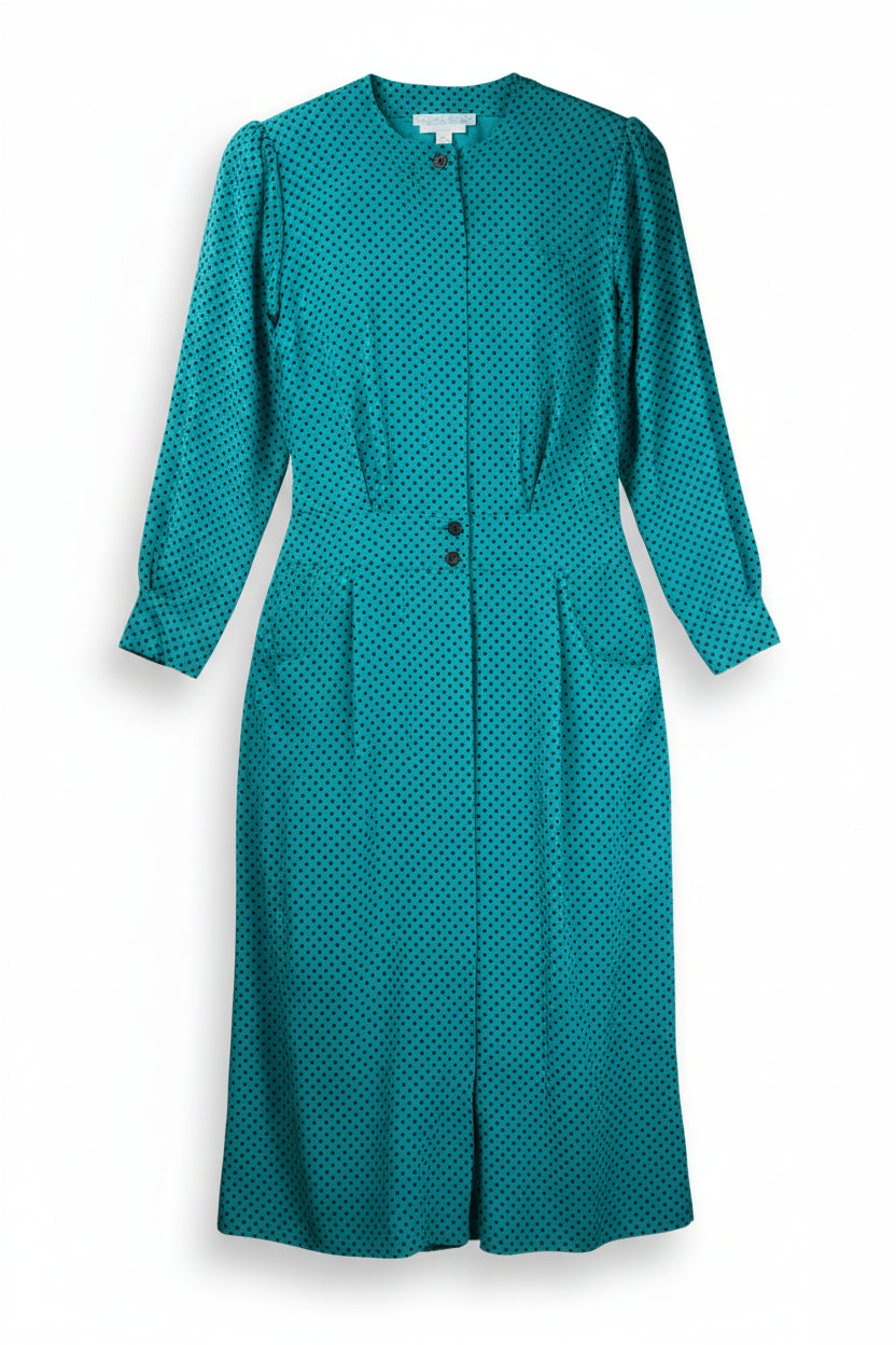 Michelle Monet Maxi Dress Shirt Dress Green Size 12