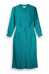 Michelle Monet Maxi Dress Shirt Dress Green Size 12