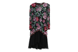 Black Tie Dress Embellished Shift Black Size 14