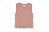LK Bennett Pink Pointelle Knit Tank