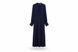 LK Bennett Navy Gathered Maxi Dress