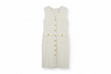 LK Bennett White Tailored Maxi Dress Size 14