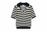 LK Bennett Navy Striped Jumper