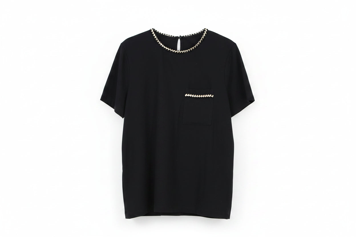 LK Bennett Black T-Shirt Size S