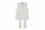 LK Bennett White Tailored Longline Vest Size 12