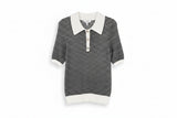 LK Bennett Black Collared Top Size S