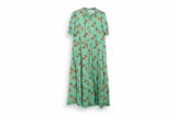 LK Bennett Green Tiered Maxi Shirt Dress Size 10