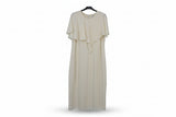 LK Bennett Beige Cape Overlay Maxi Gown Size 12