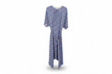 LK Bennett Blue Asymmetric Maxi Dress