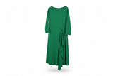 LK Bennett Green Draped Asymmetric Maxi Dress Size 12