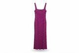 LK Bennett Purple Sequined Maxi Gown Size 16