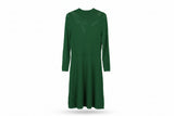 LK Bennett Green Ribbed Midi Dress Size M