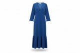 LK Bennett Blue Flared Maxi Dress