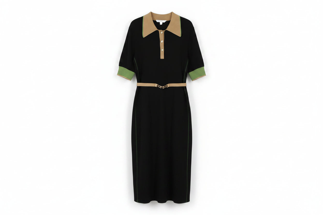 LK Bennett Black Maxi Shirt Dress
