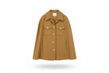 LK Bennett Beige Tailored Cape Coat