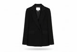 LK Bennett Black Tailored Double-Breasted Blazer Size 10