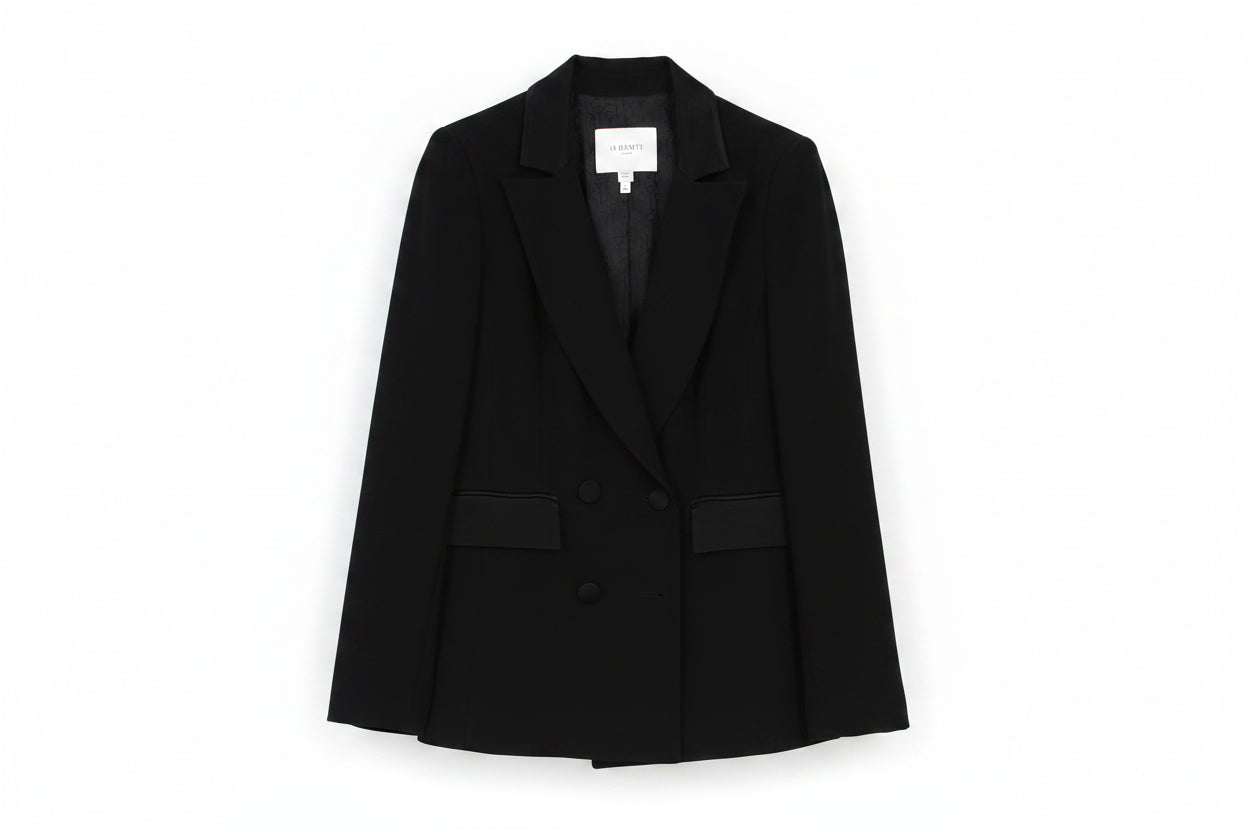 LK Bennett Black Tailored Double-Breasted Blazer