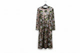 LK Bennett Brown Sequined Maxi Dress Size 14