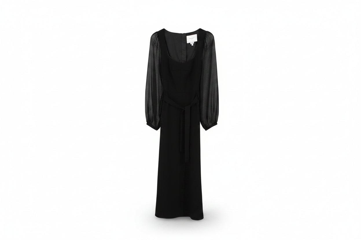 LK Bennett Black Tailored Maxi Dress