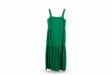 LK Bennett Green Tiered Maxi Dress Size 14