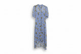 LK Bennett Blue Floral Maxi Shirt Dress Size 10