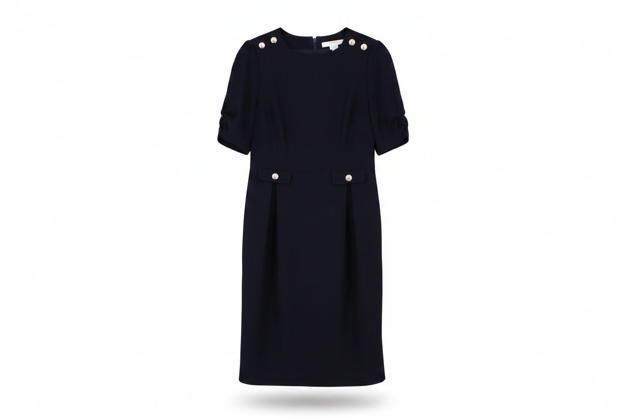 LK Bennett Navy Tailored Maxi Dress