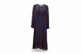 LK Bennett Navy Floral Maxi Dress Size 12