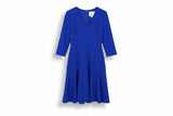 LK Bennett Blue A-line Midi Dress