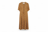 LK Bennett Brown Empire Waist Maxi Dress Size 12