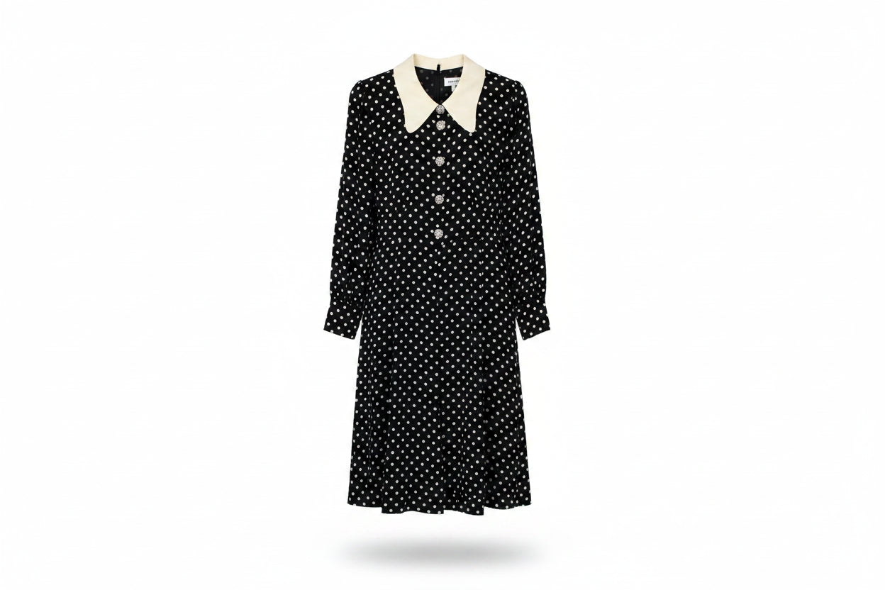 LK Bennett Black A-line Maxi Dress