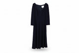 LK Bennett Navy Fitted Maxi Dress Size 12