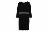 LK Bennett Black Tailored Sheath Midi Dress Size 8
