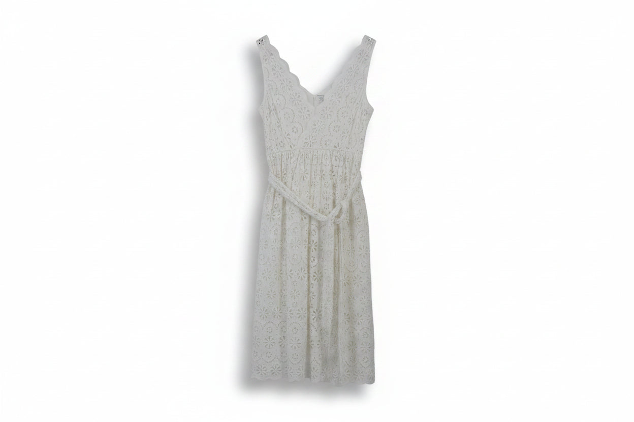LK Bennett White A-line Maxi Dress Size 10