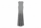 LK Bennett Grey Pleated Maxi Dress Size L