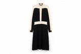 LK Bennett Black Colorblock Maxi Sweater Dress