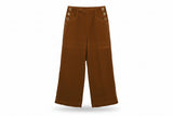 LK Bennett Brown High-Rise Wide-Leg Trousers
