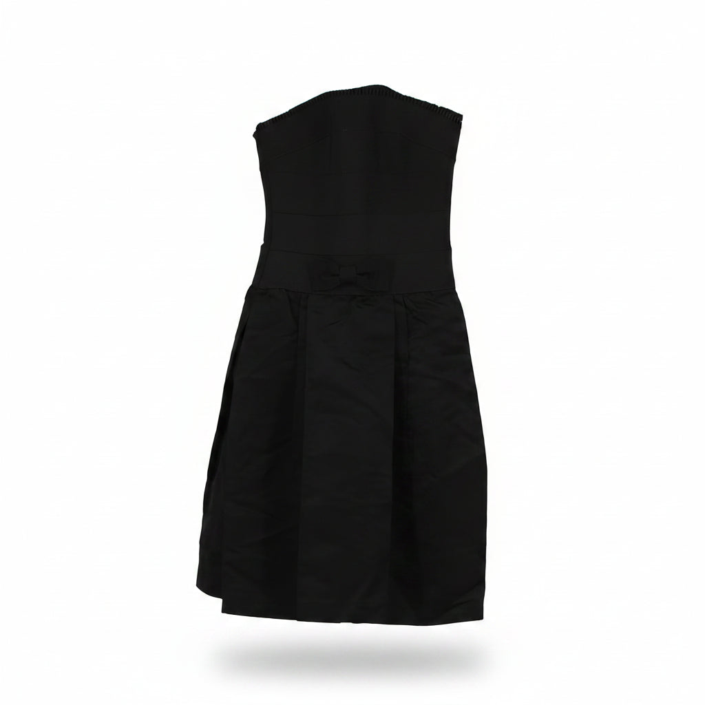 D&G Midi Dress Strapless Black Size 6