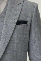 Sky Blue Cavani Slim Fit 3-Piece Suit