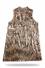 Superdry Dress Embellished Rose Gold Size 12
